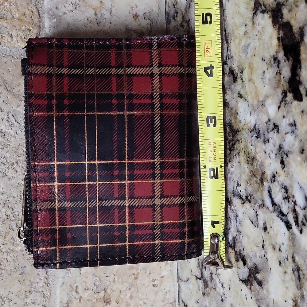 Patricia Nash Red and Black Plaid Wallet - Picture 2 of 5